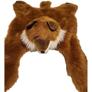Fancy Zoo Plush Faux Fox Rug Pelt 40"x 23" A&A Company Pillow Blanket Nursery